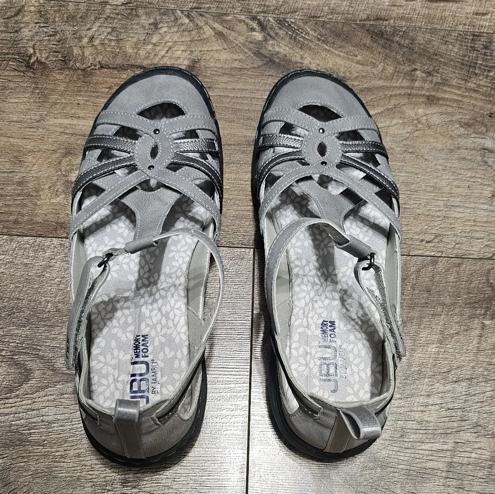 Jbu memory foam Cushioned sandals women's size 7